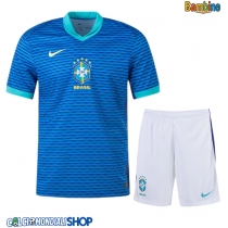Maglie da calcio Brasile Seconda Maglia Bambino Copa America 2024 Manica Corta (+ Pantaloni corti)
